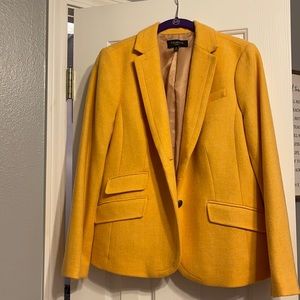 Talbots Size 12 Petite, mustard colored blazer